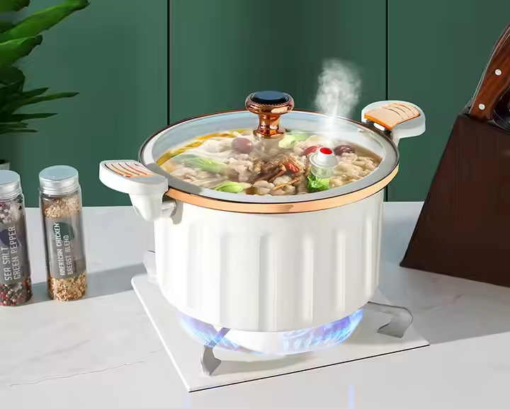 Non-Stick Ceramic Round Soup Pot01