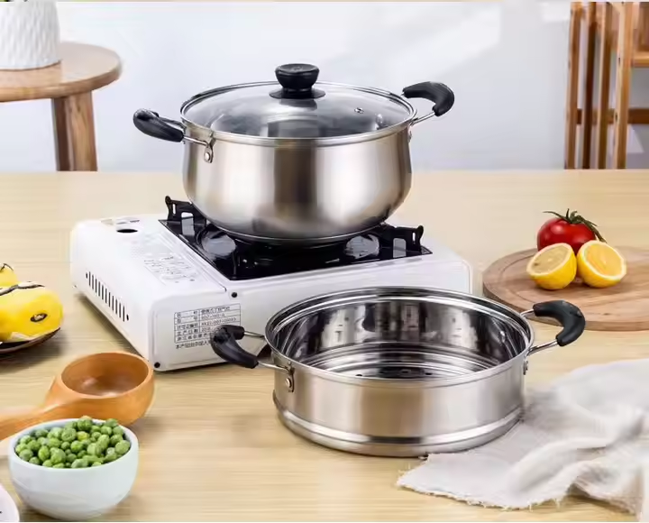 Versatile Stainless Steel Household Two-Handle Stockpot02