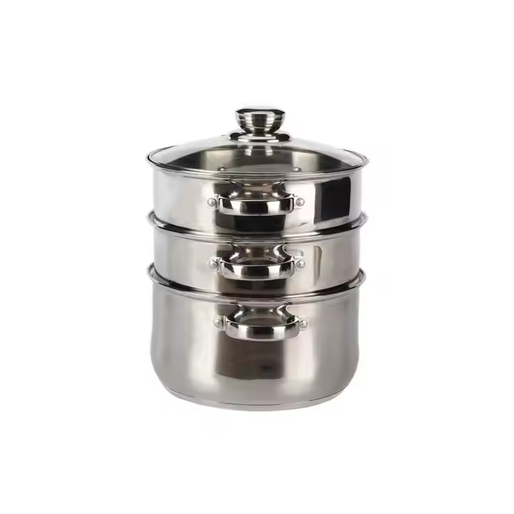 Kitchen Stainless Steel 3-layer Steamer03